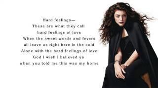 Lorde - Hard Feelings/Loveless (lyrics)