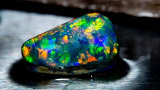High value gem opal polished