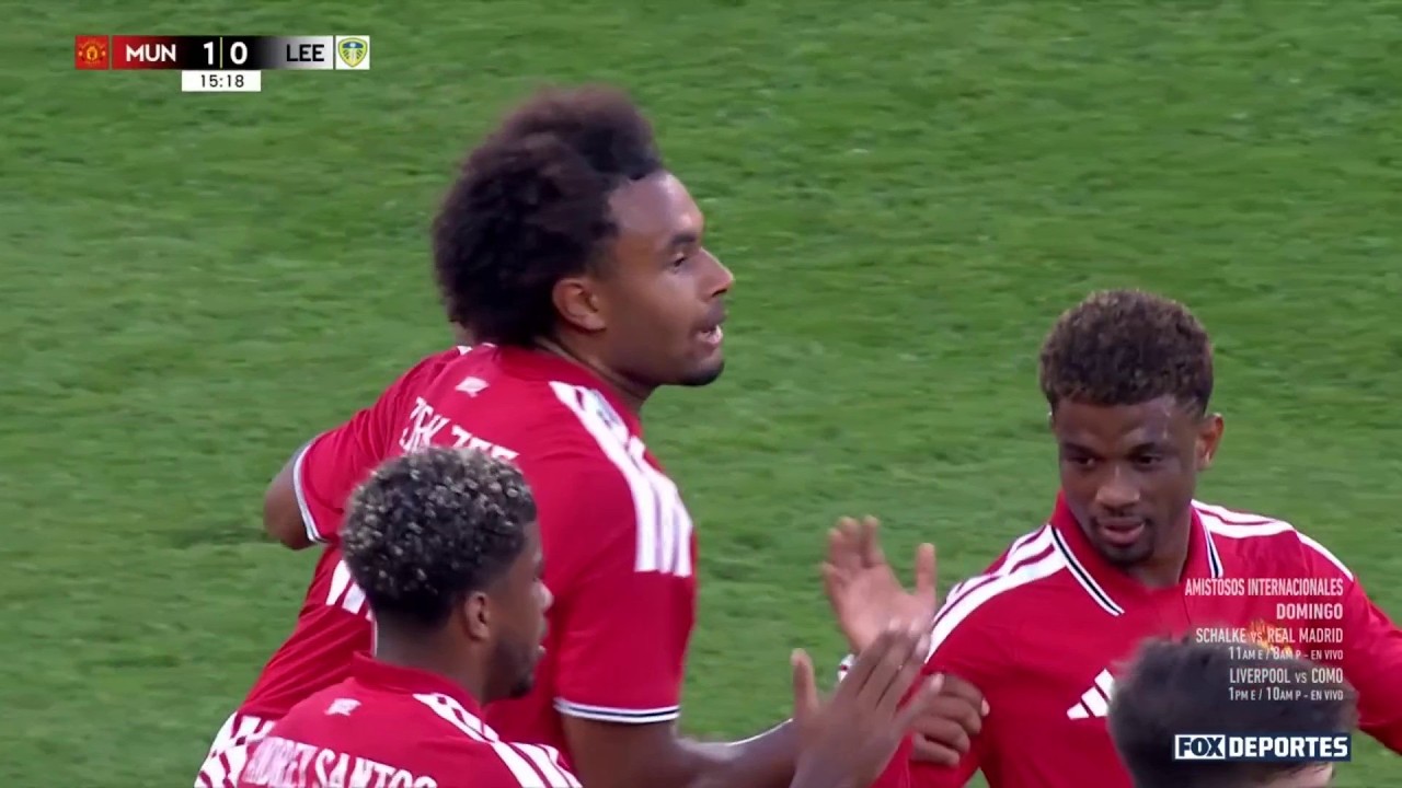 🤩😎 GOLAZO Joshua Zirkzee | Manchester United 1-0 Leeds United | Amistoso de Clubes