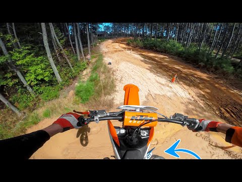 First Time Jumping a 2 Stroke got Sketchy - KTM 125 SX