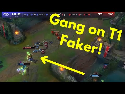 T1 Faker vs HLE Zeka & Clid on Midlane!