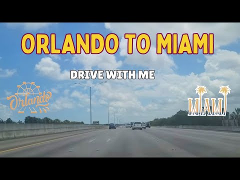 Driving From Orlando To Miami - Florida, I-95 , #driving