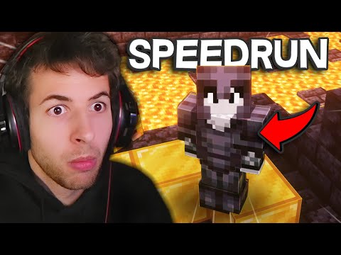 I SPEEDRUN THE NETHERITE ARMOR...