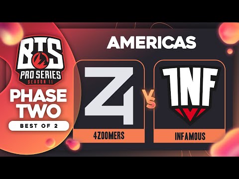 4 Zoomers vs Infamous Game 2 - BTS Pro Series 11 AM: Groups w/ Kmart & ET