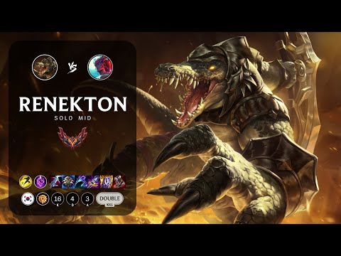 Renekton Mid vs Yone - KR Grandmaster Patch 14.5