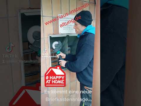 Briefkastenanlage erneuern?Aus alt mach neu...... #diy #handwerk #handwerker #renovieren