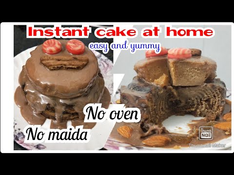 How to make biscuit cake at home/Unique Double layer/no maida/no oven/Soujanya's channel