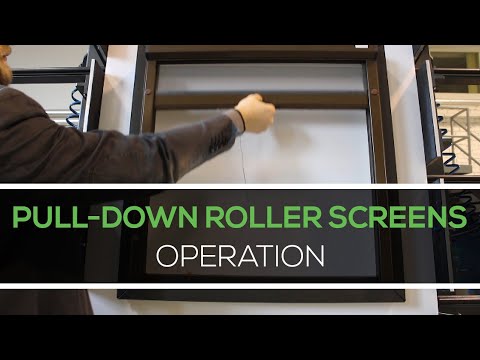How to Operate Pull-Down Roller Screens from INTUS Windows