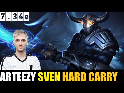 🔥ARTEEZY PLAYING Sven HC 7.34e - DOTA 2 HIGHEST MMR MATCH #dota2 #dota2highlights #arteezy