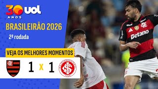 FLAMENGO EMPATA COM INTERNACIONAL NO RETORNO DE PAQUETÁ AO MARACANÃ; VEJA OS MELHORES MOMENTOS