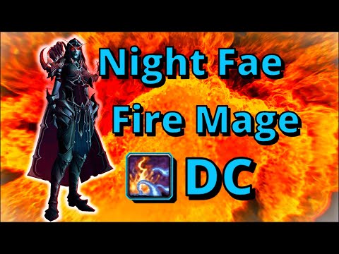 Mythic Sylvanas Night Fae Fire Mage DC Gameplay 9.1.5