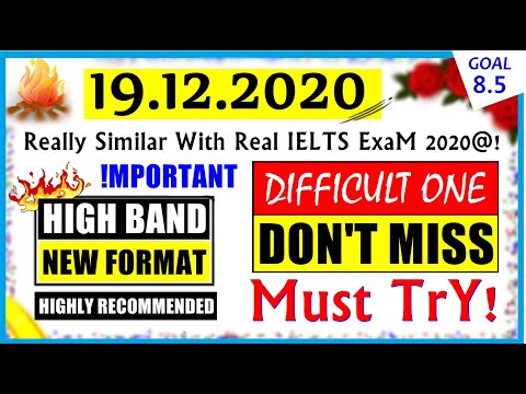IELTS LISTENING PRACTICE TEST 2020 WITH ANSWERS | 19.12.2020 | BEST HARD IELTS LISTENING TEST