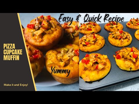 How to Make Pizza Cupcakes | Homemade Pizza Muffins | Perfect Pizza Dough | Sweet Bite & Craft.