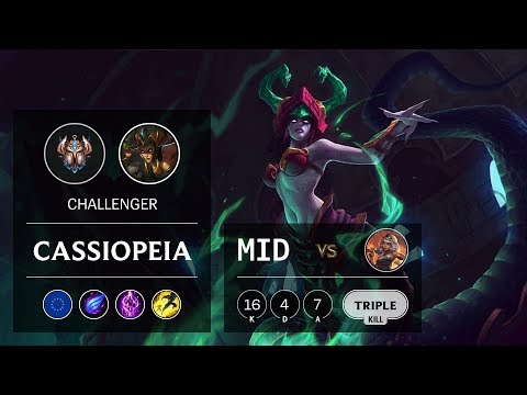 Cassiopeia Mid vs Qiyana - EUW Challenger Patch 9.24