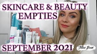 SKINCARE & BEAUTY EMPTIES SEPTEMBER 2021 | WHAT PRODUCTS I