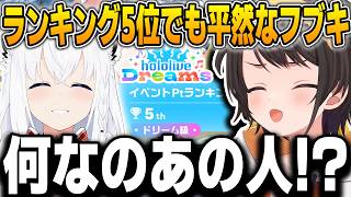 ホロドリで“ランキング5位”に入っても平然としているフブちゃんに驚愕するスバルw【大空スバル/白上フブキ/ホロライブ/切り抜き/ホロドリ】