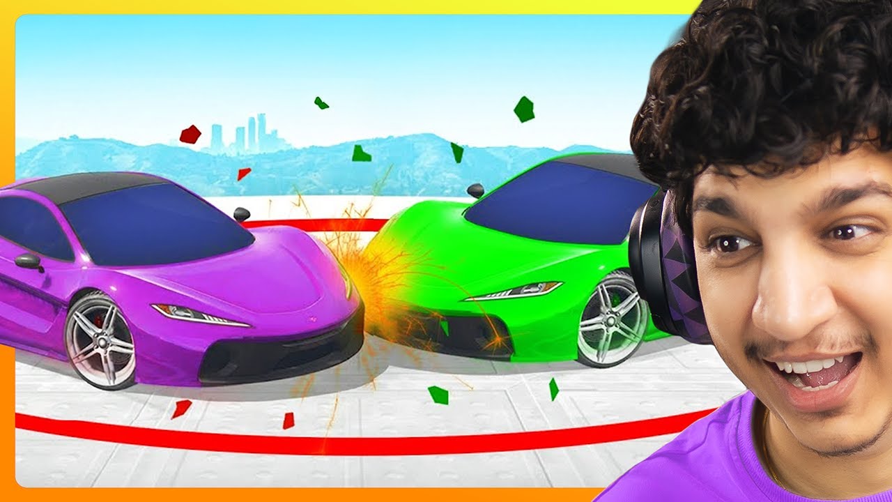 Impossible Car Parkour Race in GTA 5