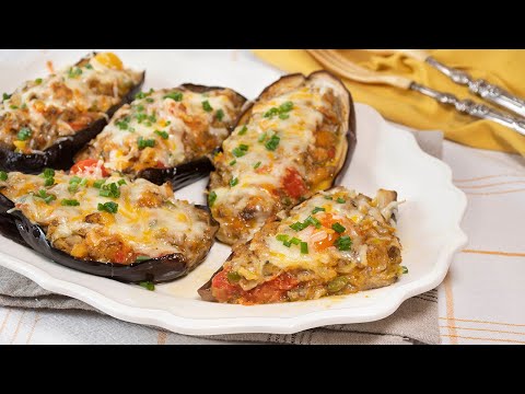 Berenjenas con relleno vegetal