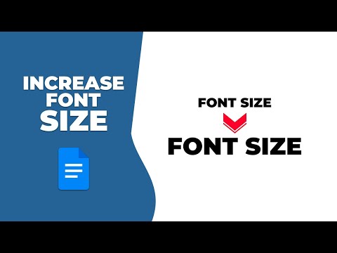 How to increase font size in google docs