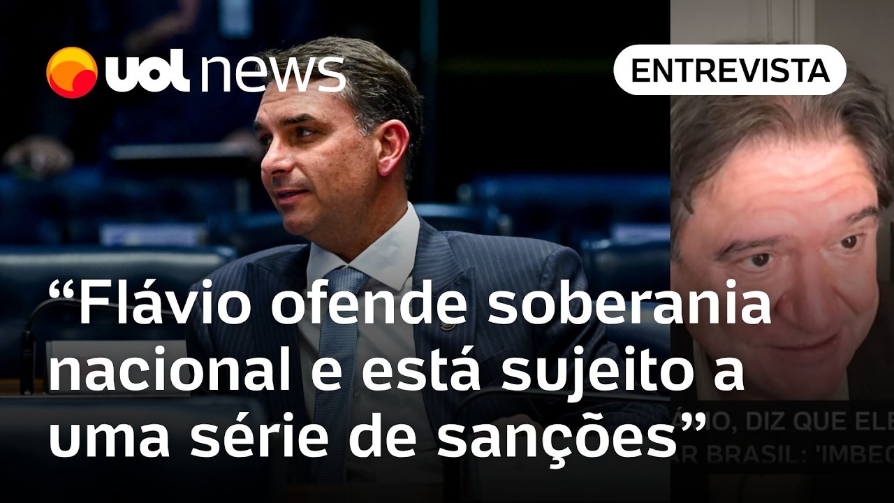  Flávio Bolsonaro ofende a soberania nacional e está sujeito a uma série de sanções, diz jurista