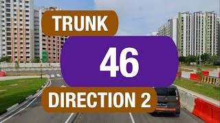 SBS Transit Trunk 46 (Direction 2) | Bus Service Route Visual