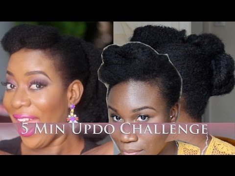 5MIN UPDO CHALLENGE Collab w/SisiYemmie | The Workplace Video