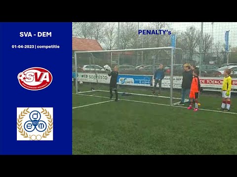 SVA JO8-2 - DEM JO8-3 - penalty's na de wedstrijd | 1 april 2023 | Keeper Bram de Heer RKVV DEM