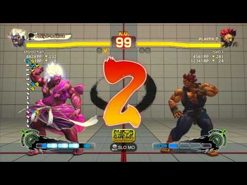 shinochan (Oni) vs qal03 (Akuma) - SSF4 Arcade Edition Xbox Live Ranked Match