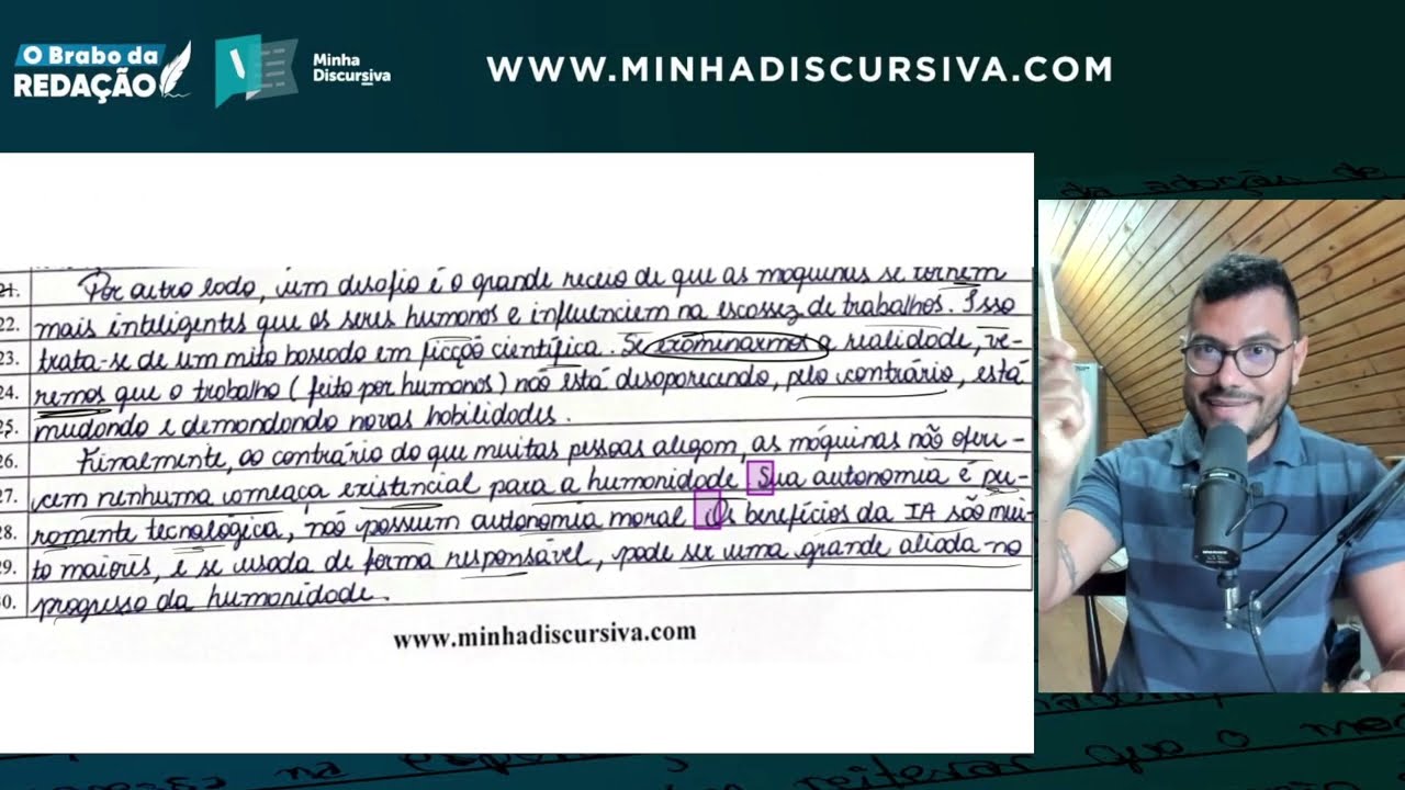 Correção de Redação Na Prática - Tema: Inteligência Artificial (Benefícios superam os danos?)