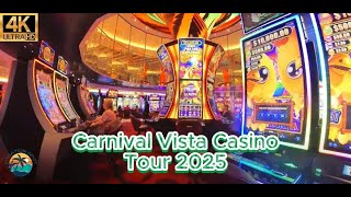 The BEST Carnival Vista Casino Tour 2025! BIG JACKPOT slots and table games!