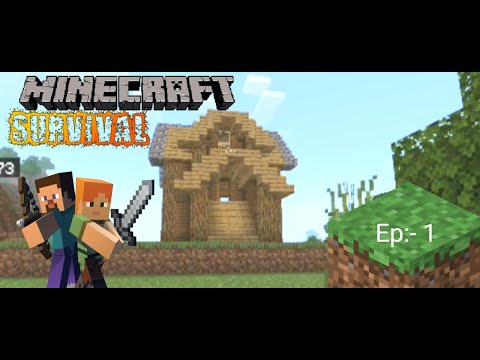 Leo Eino - Minecraft pe🔥 OP Duo survival series #part:-1 || Building survival base💥🏠 in Hindi