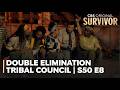 Survivor 50 - Double Elimination Tribal Council | Episode 8