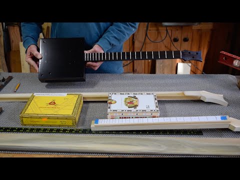Cigar Box Guitar - shaping the neck with the facet method