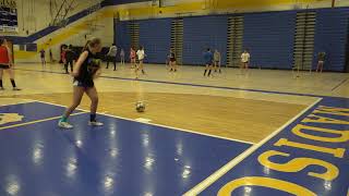 Madison West JV 1 Girl Soccer team training session April 3 2024