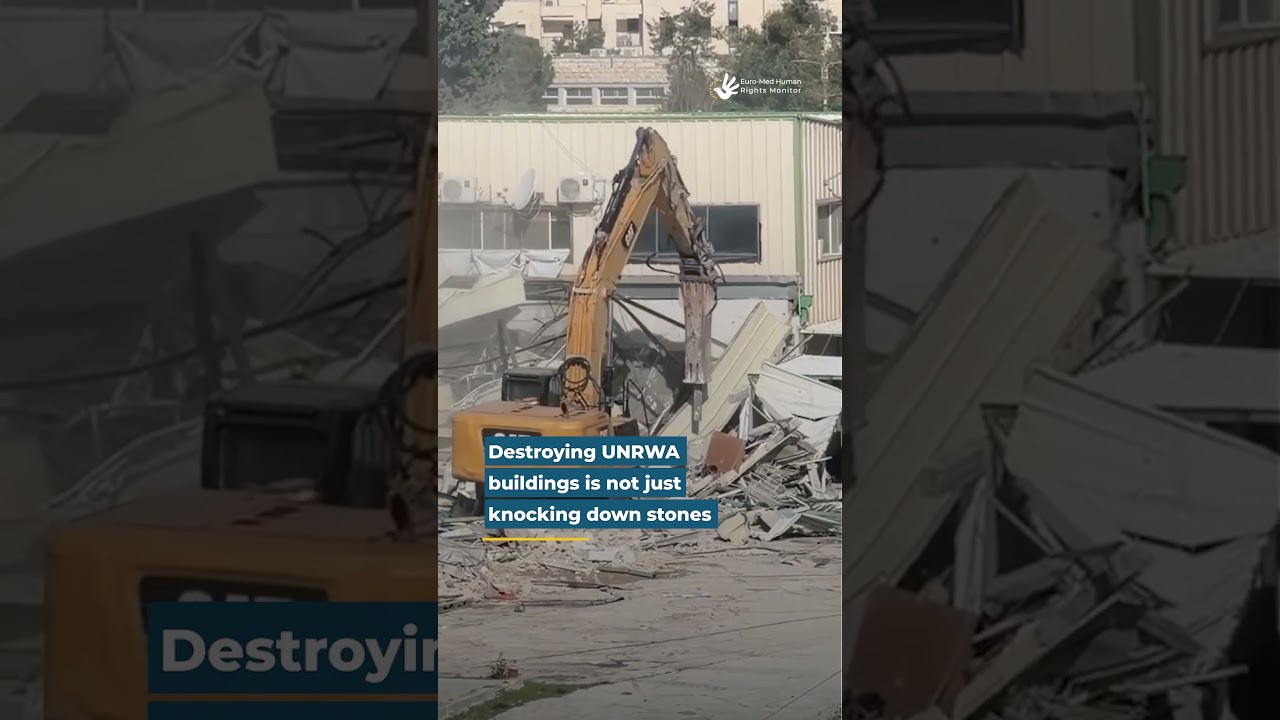 Israel demolishes UNRWA – more than buildings
