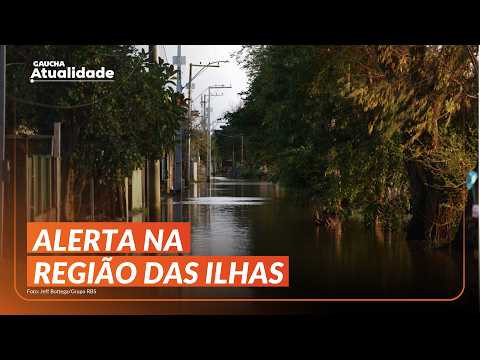 DEFESA CIVIL mantém ALERTA na REGIÃO DAS ILHAS, água próxima da COTA DE ALERTA