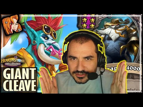 A GIANT CLEAVE IS ALL YOU NEED! - Hearthstone Battlegrounds