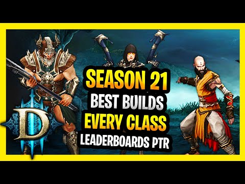 Diablo 3 Season 21 Best Builds for Every Class Pushing Highest Solo GR (NON zDPS Using PTR Stats)