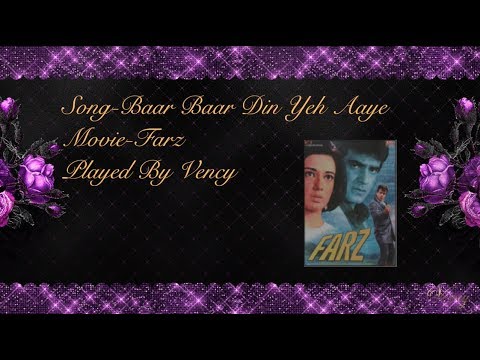 Baar Baar Din Yeh Aaye Instrumental With Lyrics
