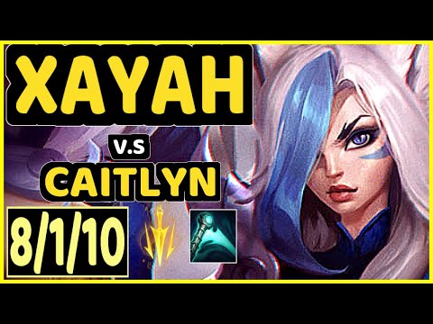 THEUSMA (XAYAH) vs CAITLYN - 8/1/10 KDA BOTTOM ADC GAMEPLAY - BR Ranked GRANDMASTER