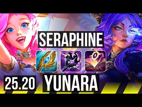 SERAPHINE & Xerath vs YUNARA & Soraka (ADC) | Rank 1 Seraphine, Rank 13 | TR Challenger | 25.20