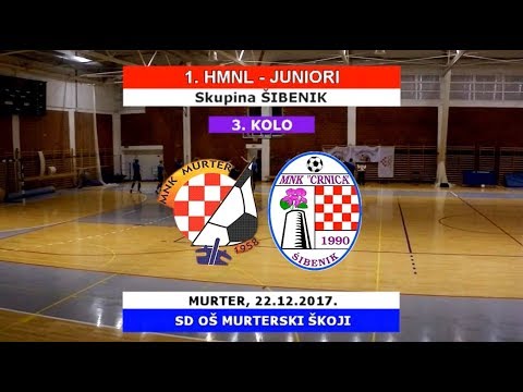 1. HMNL JUNIORI Šibenik: MURTER - CRNICA, 22.12.2017.