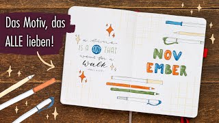 NOVEMBER ✏️Bullet Journal Setup 2023 | Plan with me deutsch