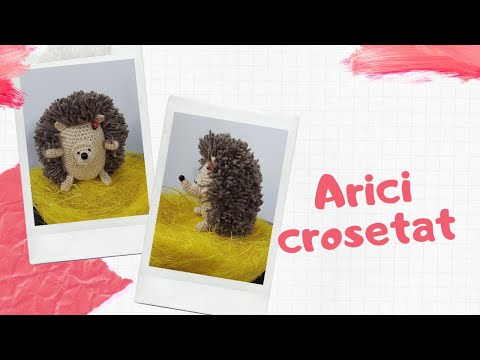 Arici crosetat - jucarie crosetata