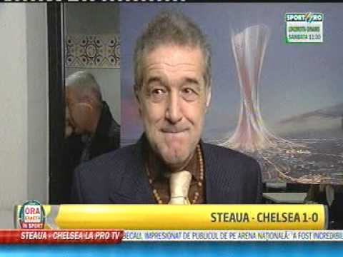 Becali- declaratie dupa meciul Steaua-Chelsea
