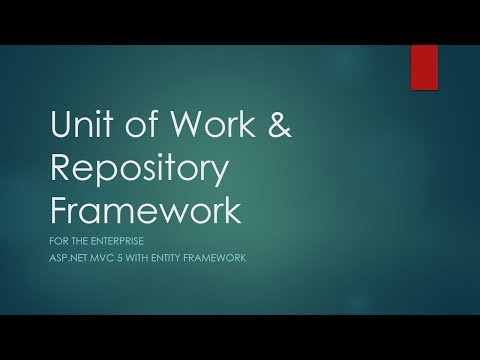 Unit of Work & Repository Framework video – Review | Seventh Sun Software