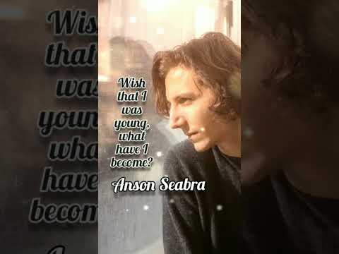 Anson Seabra | American #peterpan #right  #music #reflection #peterpanwasright #growingup