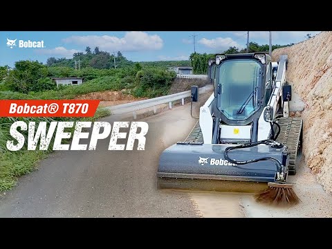 Bobcat® Sweeper, the Ideal Attachment for Site Cleanup | Bobcat® Equipment