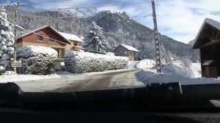 preview picture of video 'L' Alpe du Grand Serre   4 minutes de montée enneigée'
