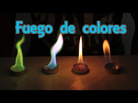 Cómo hacer fuego de colores (Experimentos Caseros)